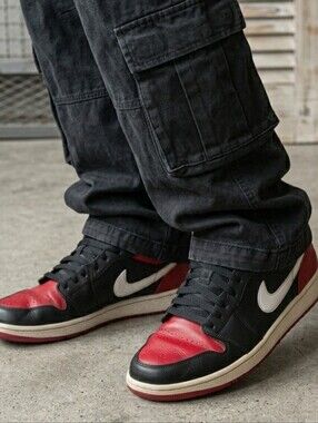 Nike Air Jordan Kids Red, White & Black Low-Top Sneakers